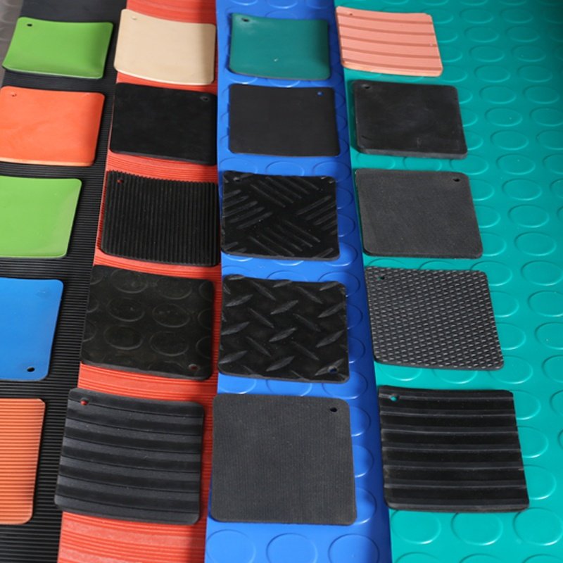 Fine Ribbed Rubber Sheet Corrugated Rubber Sheet Rolls For Flooring