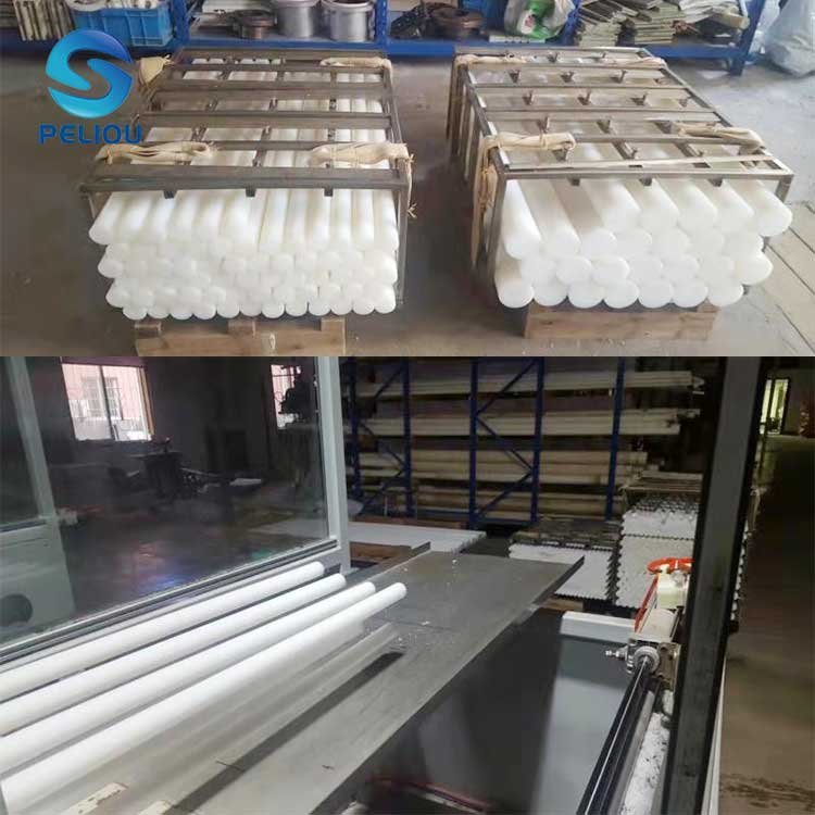 customized Engineering plastic thin diameter white uhmw-pe rod nylon brown bar