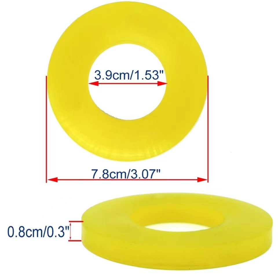 High quality Polyurethane Washer Rubber Bushing Dampers Tower Mount Suspension Shock-Absorbing Bearing Washer Over Bumps