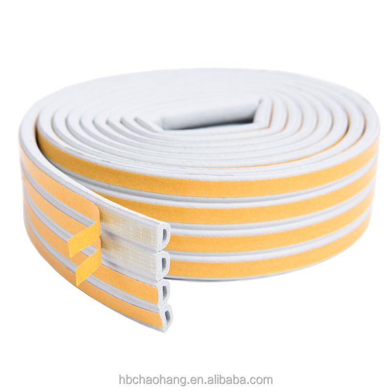 Self Adhesive Tape Epdm Foam Rubber Weather Stripping Plastic Shower Door Seal Strip Bathroom Epdm Sealing Strips