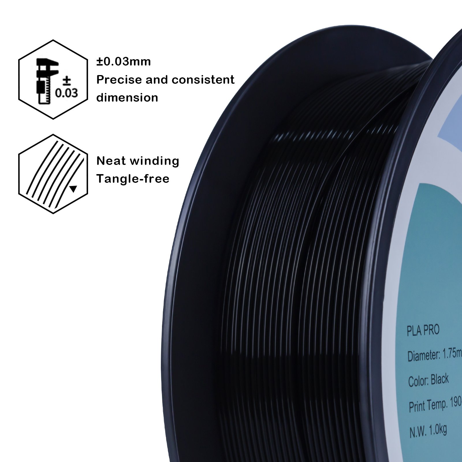 ZIRO top quality 3d printer filament 1.75mm PLA/ABS/PETG/TPU/PLA Silk Plastic Rods 3d printing Filaments Infinite impresora 3d