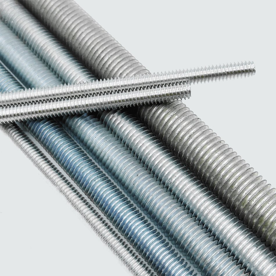 Good quality din975 carbon steel galvanized m8 m10 m12*1000mm 2000mm 3000mm threaded rods for suspended ceilings in buildings