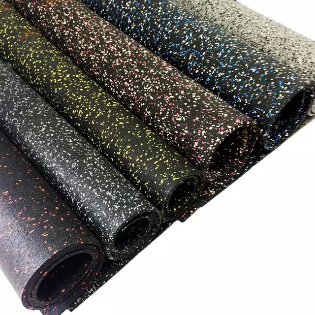 Eco-friendly Anti-slip wear-resisting Durable anti-static EPDM gym rubber flooring rolls