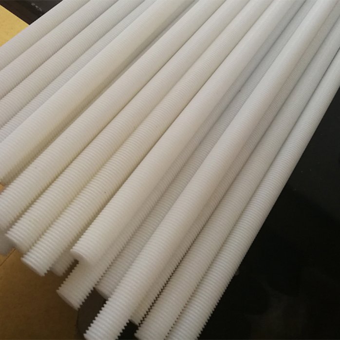 White Hot Sale Quality Coarse Fine screw fasteners Machine Threaded Plastic Nylon Thread rod