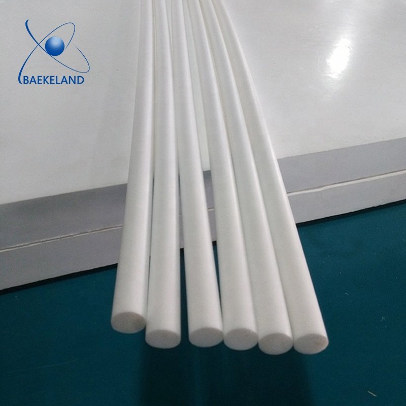 High temperature resistant natural color white ptfe bar ptfe plastic rod ptfe rod 100mm diameter