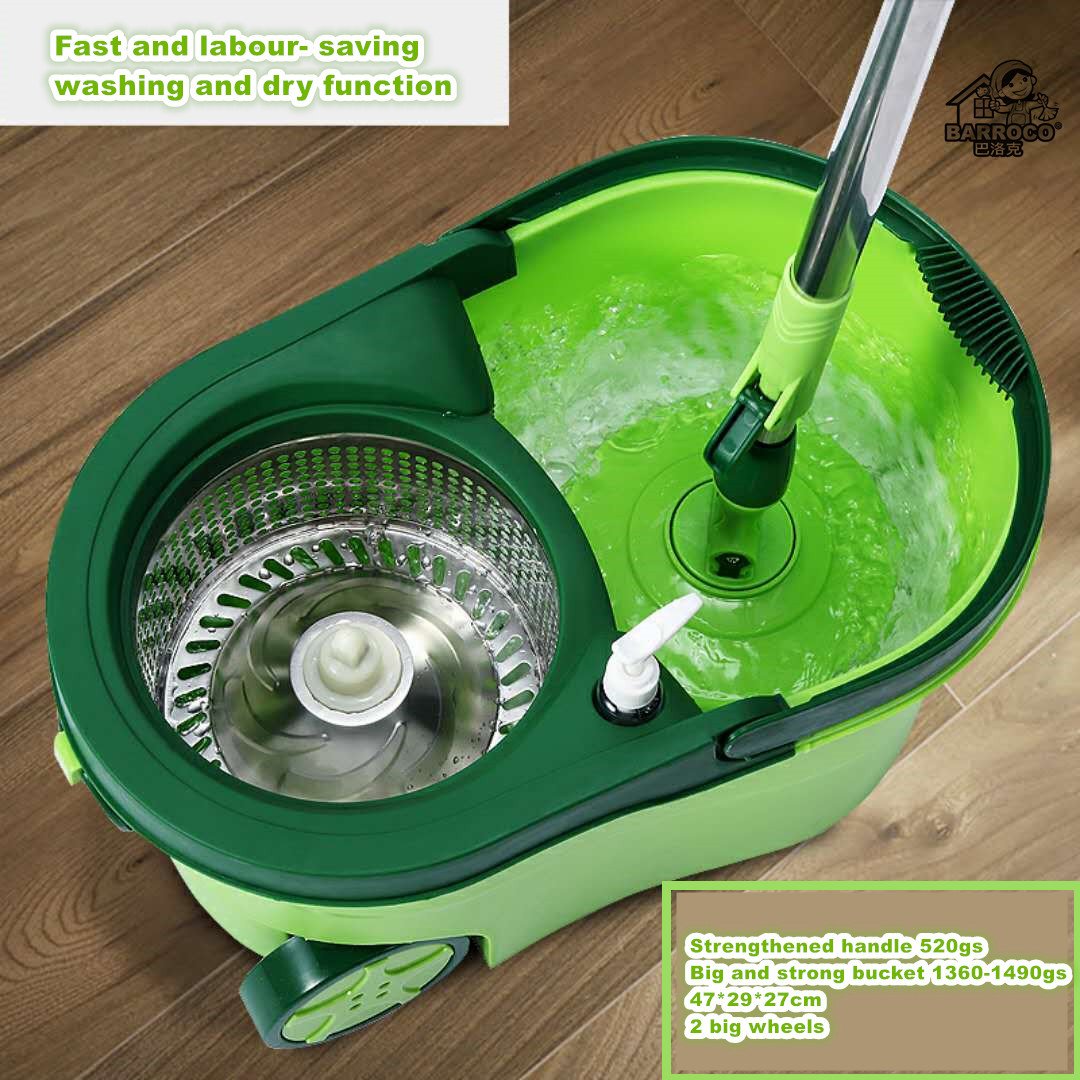 Factory supply high quality cheap hand free self -washed 360 degrees floor clean microfiber mop and bucket set