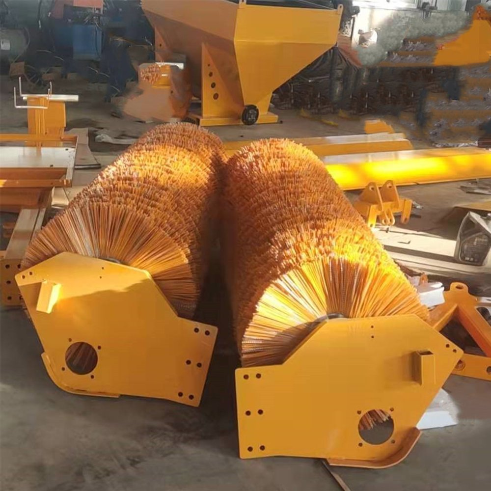 High Performance Excavator Tractor Front Snow Rotary Broom Sweeper Skid Steers Attachments Angle Road Cleaning Sweeper Machine