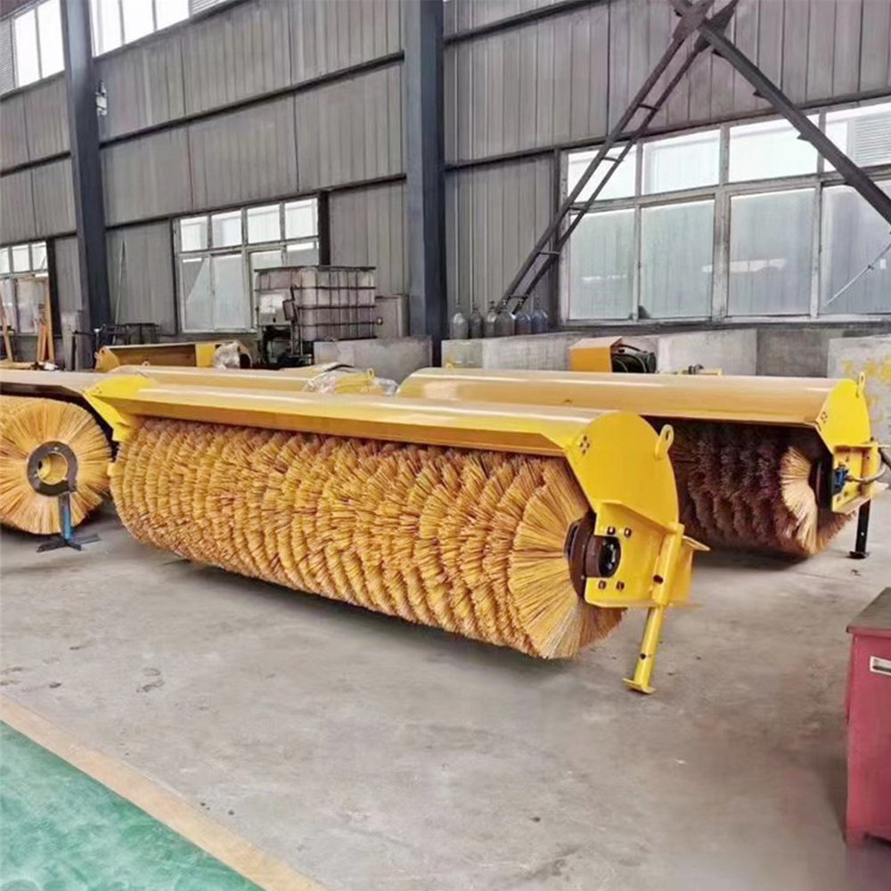 High Performance Excavator Tractor Front Snow Rotary Broom Sweeper Skid Steers Attachments Angle Road Cleaning Sweeper Machine