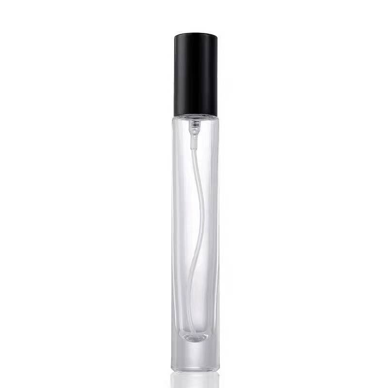 private label 10ml 20ml thick clear glass square round spray perfume bottle for decant perfumes