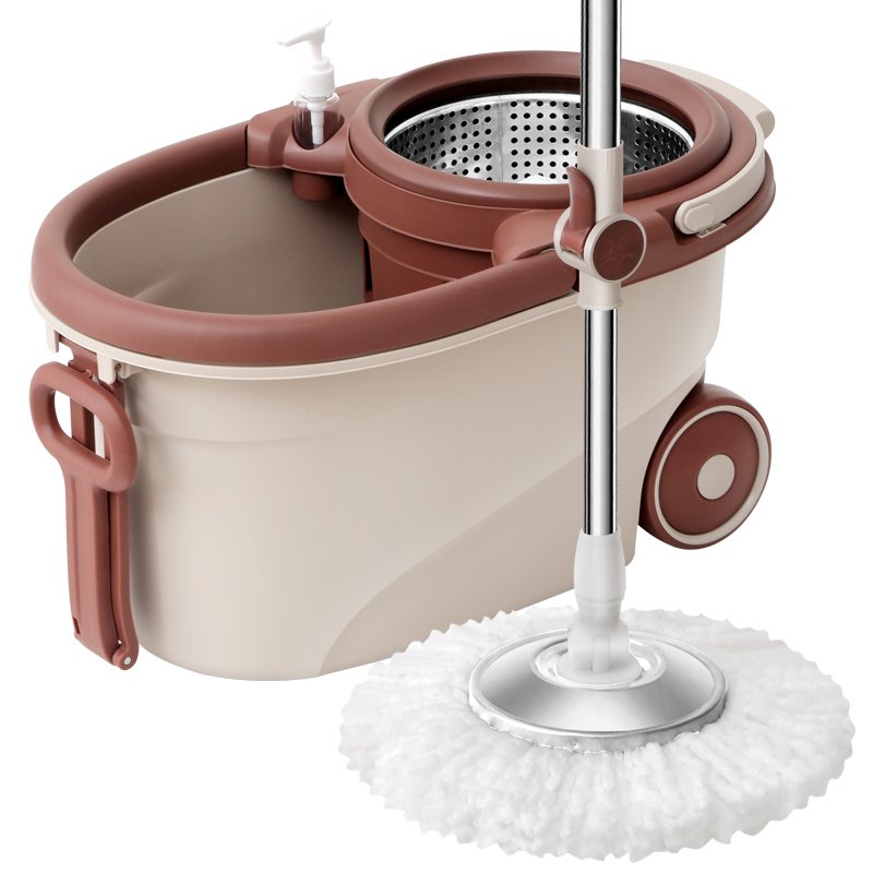Easy Wring Mop for Floor Cleaning Spin Mop and Bucket With Wringer Set
