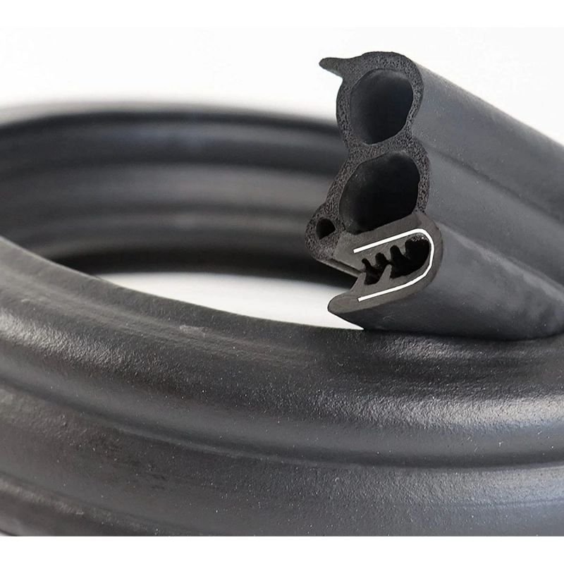 Auto Rubber Trim Seal Car Door Weatherstrip With Steel Bone Rubber Seal Strip