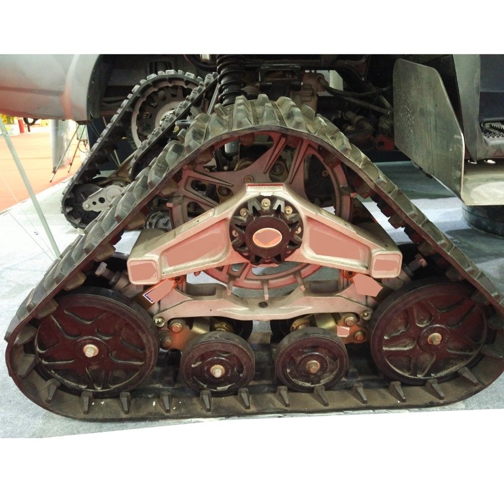 Load-bearing system atv rubber track and crawler