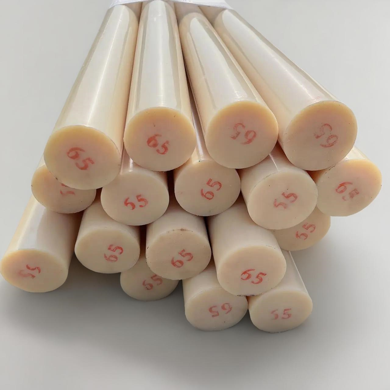 Manufacturer's White Solid Flexible Nylon PA6 MC Threaded Rods Fishing Rod Strap Extruder Bars & Plastic Sheets
