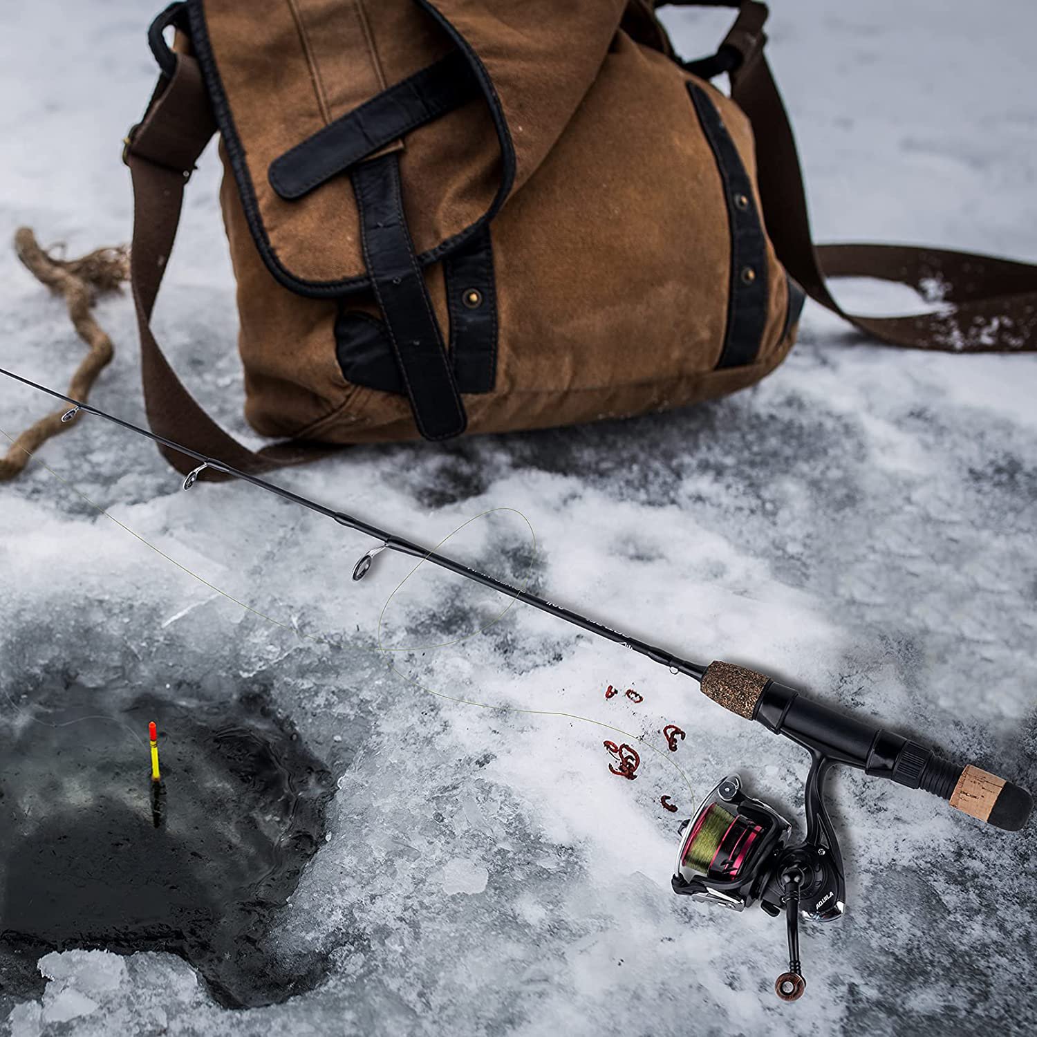 71cm 81cm Winter Fishing Rods Two Tips Carbon and Fiberglass Poles Ice fishing Rod