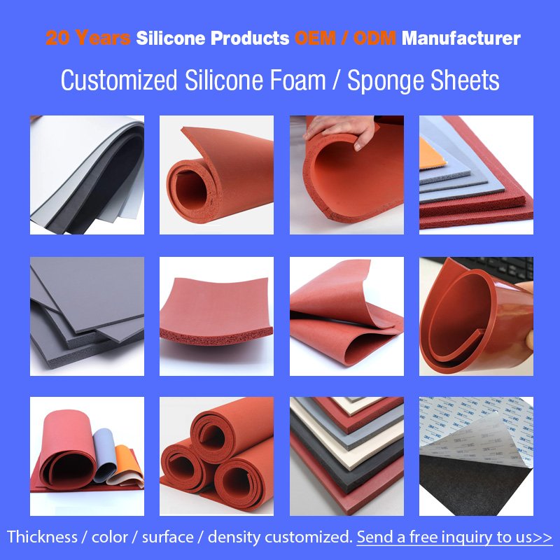 Factory Hot Sale Industrial Shock Colorful Durable Waterproof Low Price High Density Rubber Silicone Foam Sheets