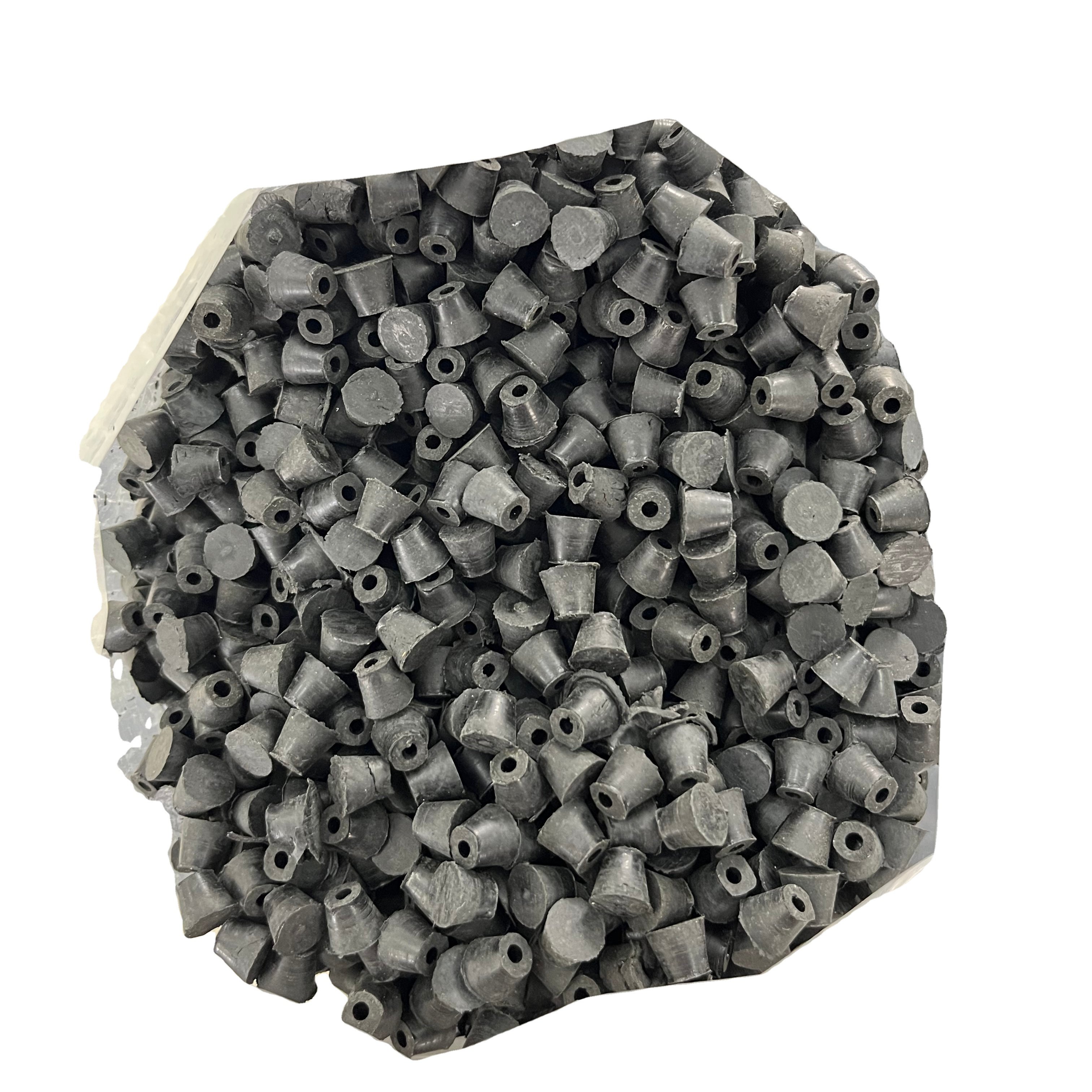 Black Waterproof Heat Resistance Hole Wire Seal Plug Cable Rubber Sealer Used in Cartridge Heater