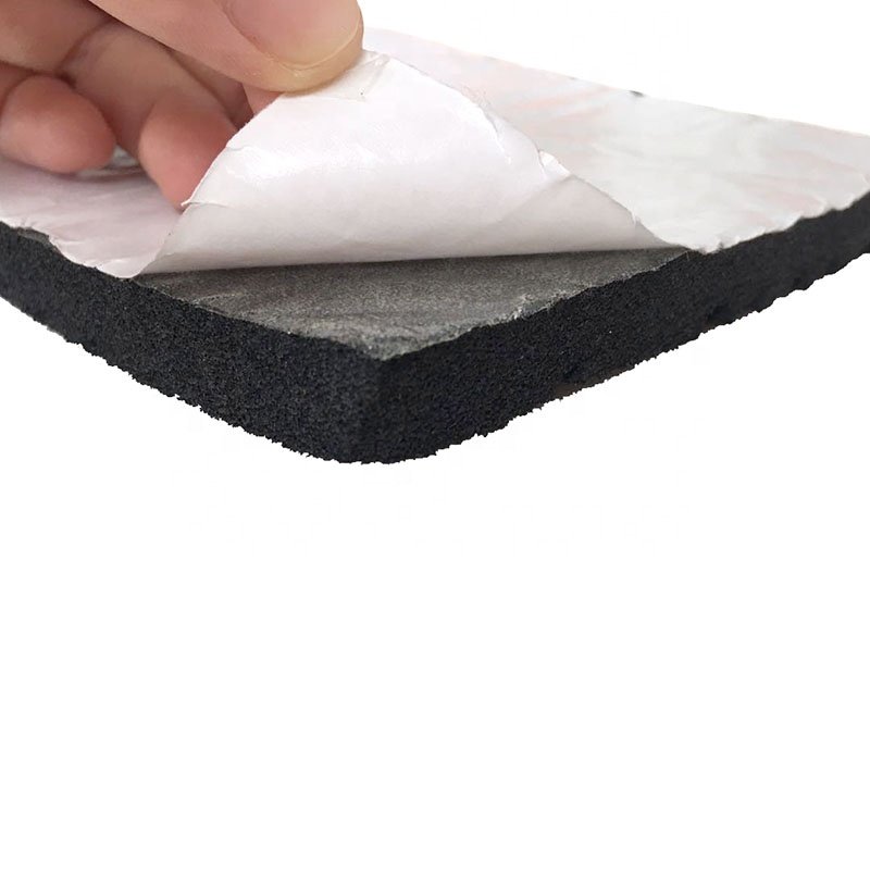 slow rebound memory self adhesive open cell EPDM rubber sponge sheet