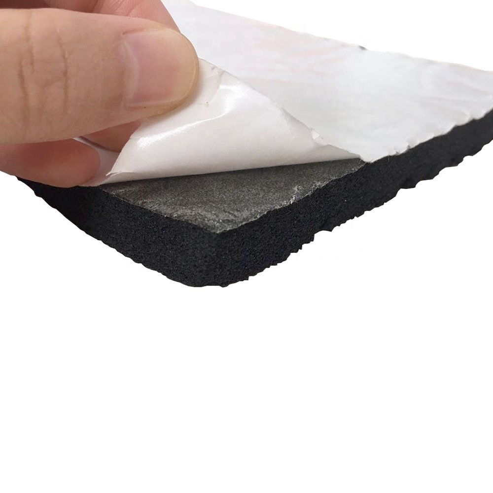 slow rebound memory self adhesive open cell EPDM rubber sponge sheet
