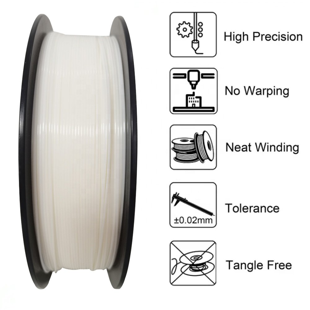 Plastic rods PLA ABS TPU PETG Filament 1.75mm 3D Printer Filaments 1kg 2kg 3kg 5kg 10kg per spool for 3D Printing Accessories