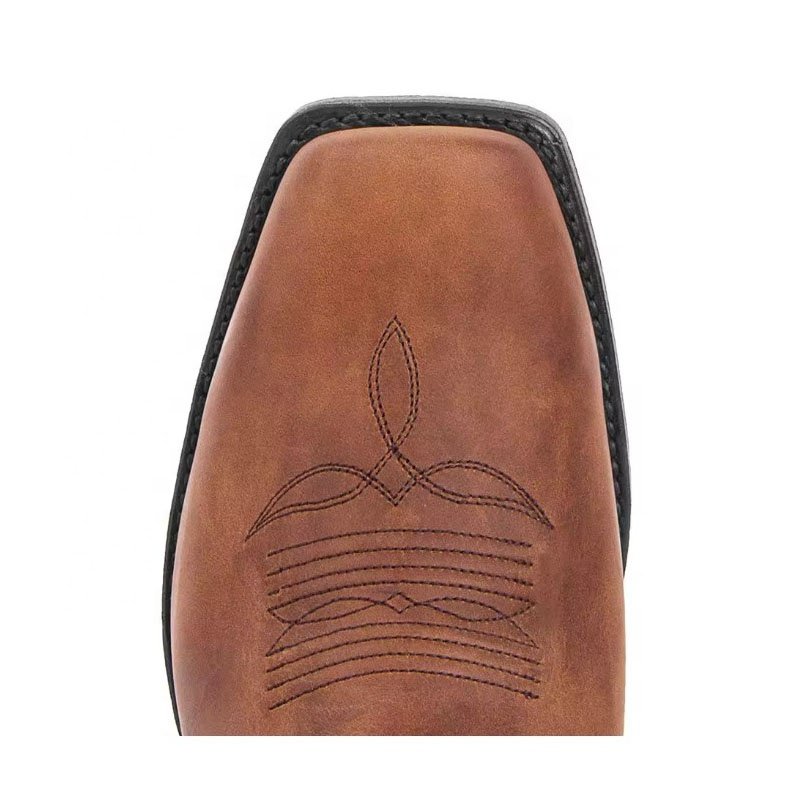Men's Middle Tube Cowboy Biker mid calf other Boots Embroidery Chelsea Martin US size Western Boots Shoes heel cowboy boots