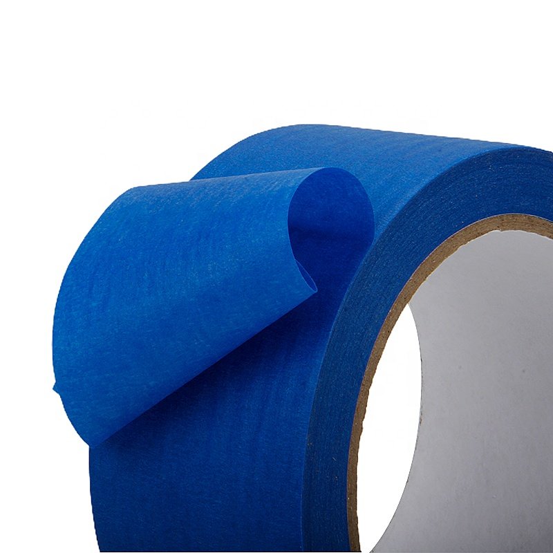 Manufacturer Price Writable Automotive Colored Painters Blue and Yellow Crepe Paper Masking Tape for Automobile Painting