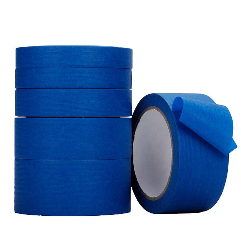 Manufacturer Price Writable Automotive Colored Painters Blue and Yellow Crepe Paper Masking Tape for Automobile Painting