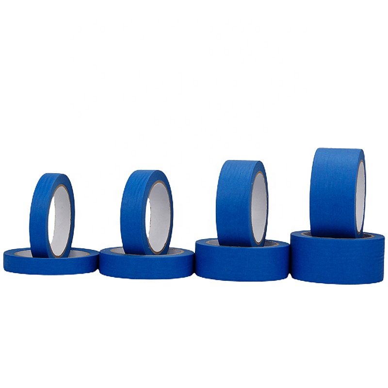 Manufacturer Price Writable Automotive Colored Painters Blue and Yellow Crepe Paper Masking Tape for Automobile Painting