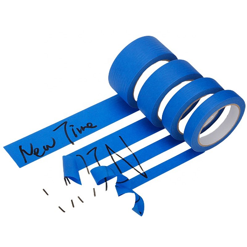 Manufacturer Price Writable Automotive Colored Painters Blue and Yellow Crepe Paper Masking Tape for Automobile Painting