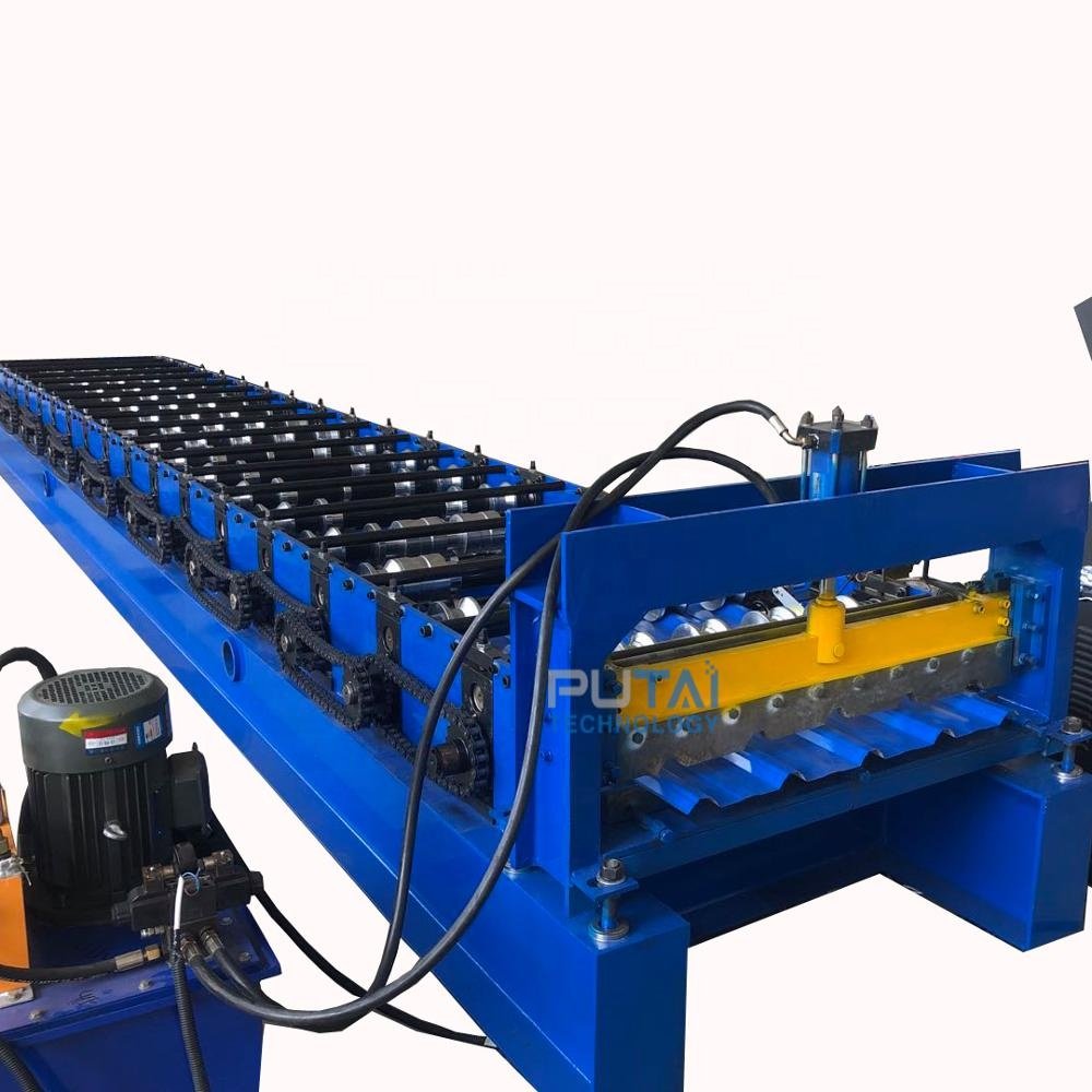 Rubber tile making machine