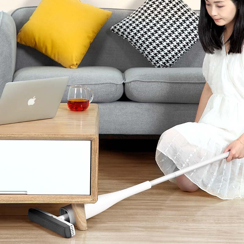 Eyliden Self-wringing Mop Flat with Replace PVA Sponge Heads Free Hand Floor Washing for Bedroom Cleaning Tool Zhejiang White