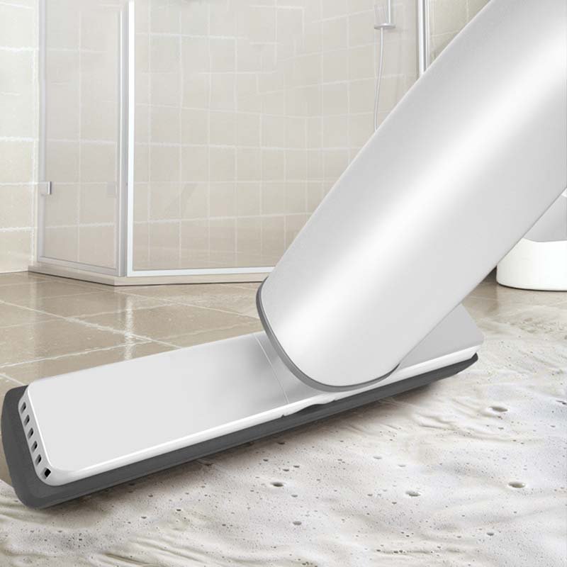 Eyliden Self-wringing Mop Flat with Replace PVA Sponge Heads Free Hand Floor Washing for Bedroom Cleaning Tool Zhejiang White