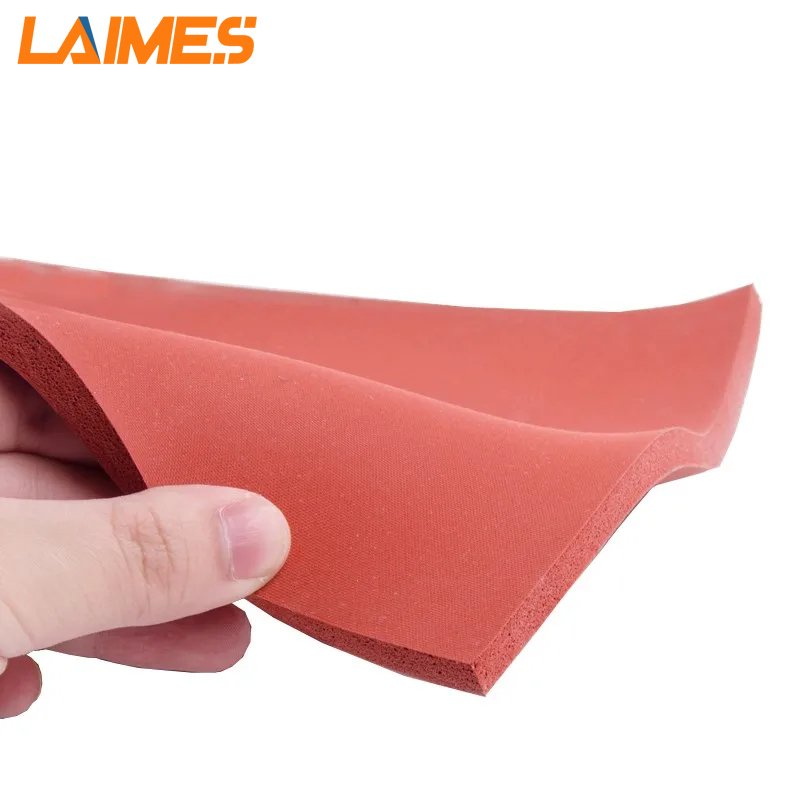 High Temperature Silicone Rubber Sponge Sheet Roll Closed Cell Insulation Foam Pad