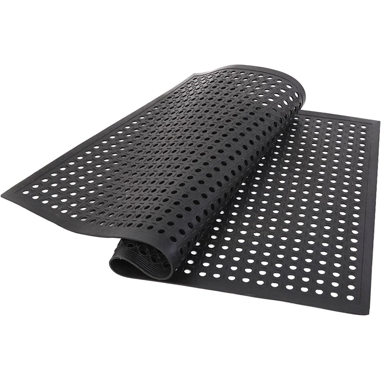 Hole Anti Slip Ute Rubber Floor Mats Roll Sheet for Truck Bed