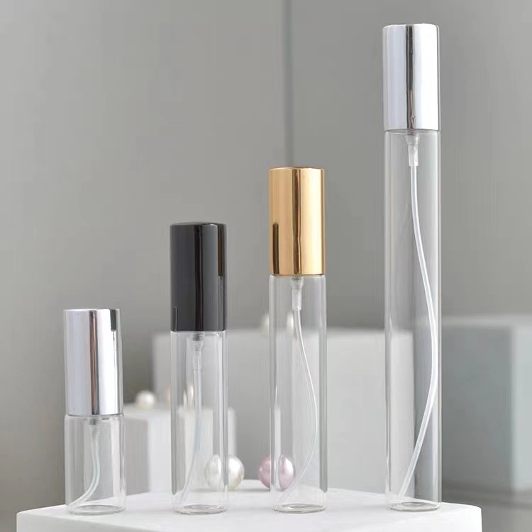 2ml 3ml 5ml 8ml 10ml custom small refillable round empty luxury glass bottling perfume oil spray sample bottle