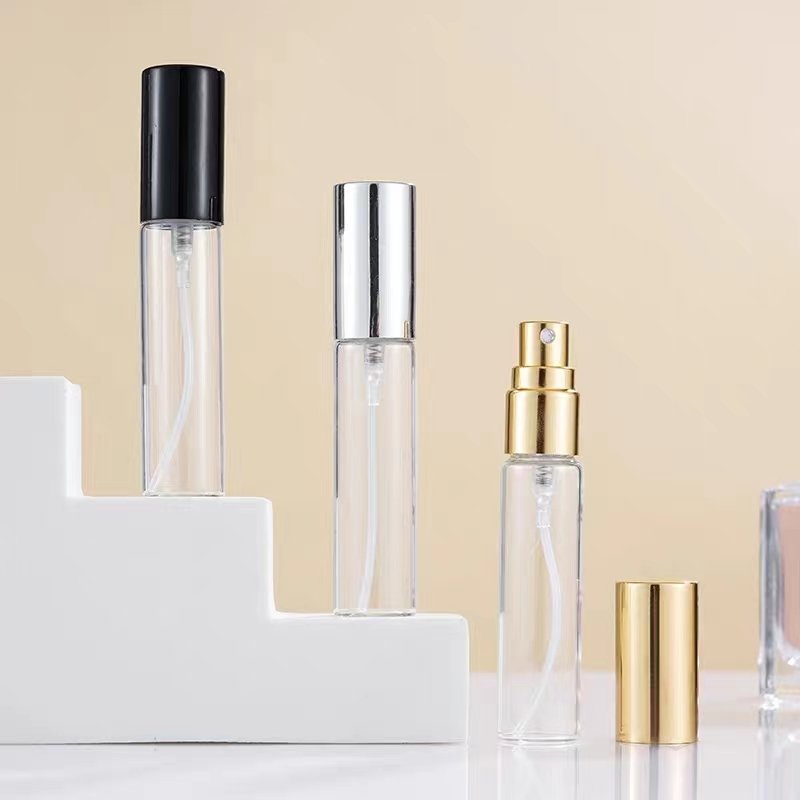 2ml 3ml 5ml 8ml 10ml custom small refillable round empty luxury glass bottling perfume oil spray sample bottle