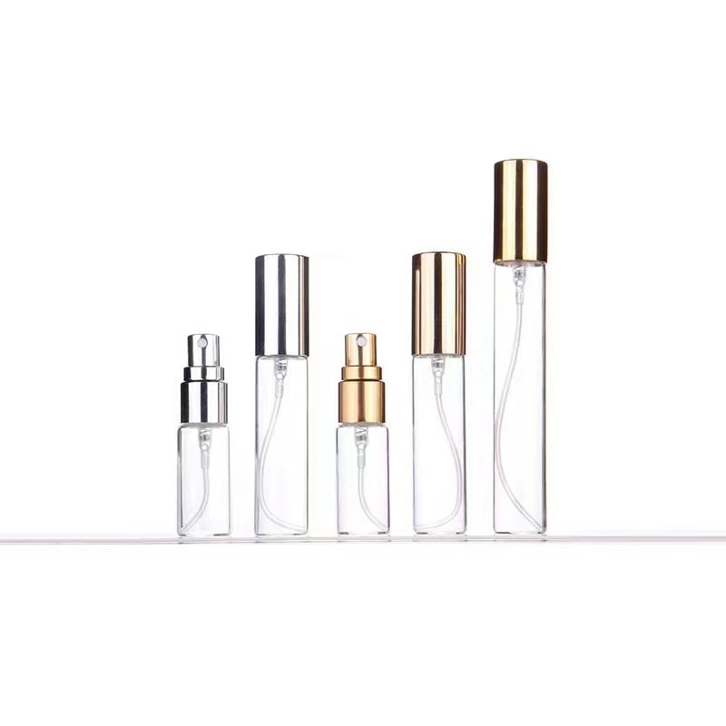 2ml 3ml 5ml 8ml 10ml custom small refillable round empty luxury glass bottling perfume oil spray sample bottle