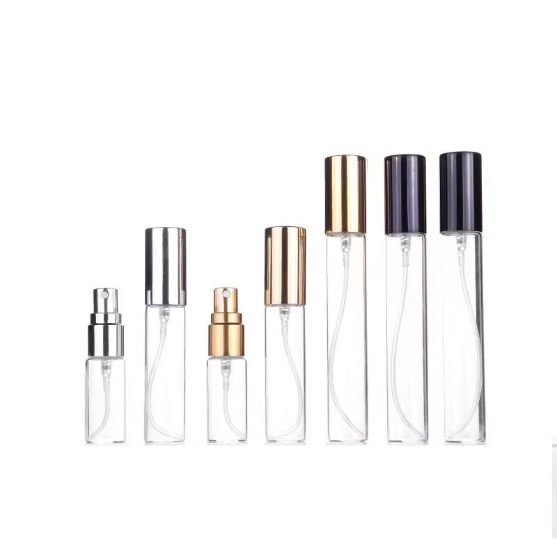 2ml 3ml 5ml 8ml 10ml custom small refillable round empty luxury glass bottling perfume oil spray sample bottle