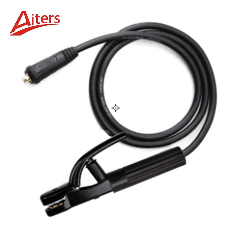 200A 300A Electrode Holder Stick Ground Clamp Set Welding Rod Stinger Earth Ground Clamp Clip Cable Welder 3M 5M7M Custom Length