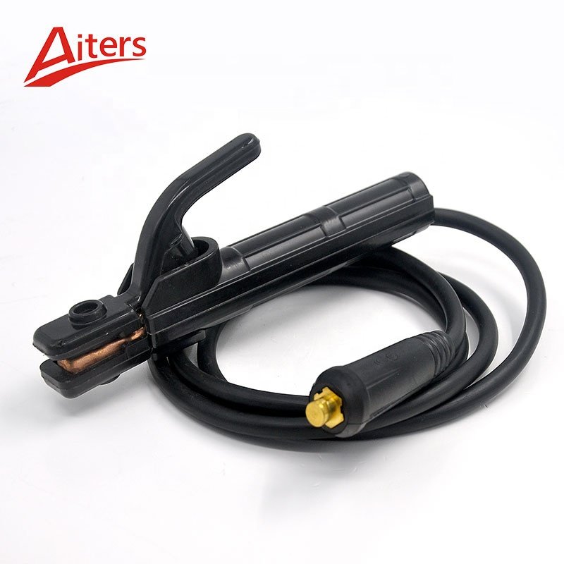 200A 300A Electrode Holder Stick Ground Clamp Set Welding Rod Stinger Earth Ground Clamp Clip Cable Welder 3M 5M7M Custom Length