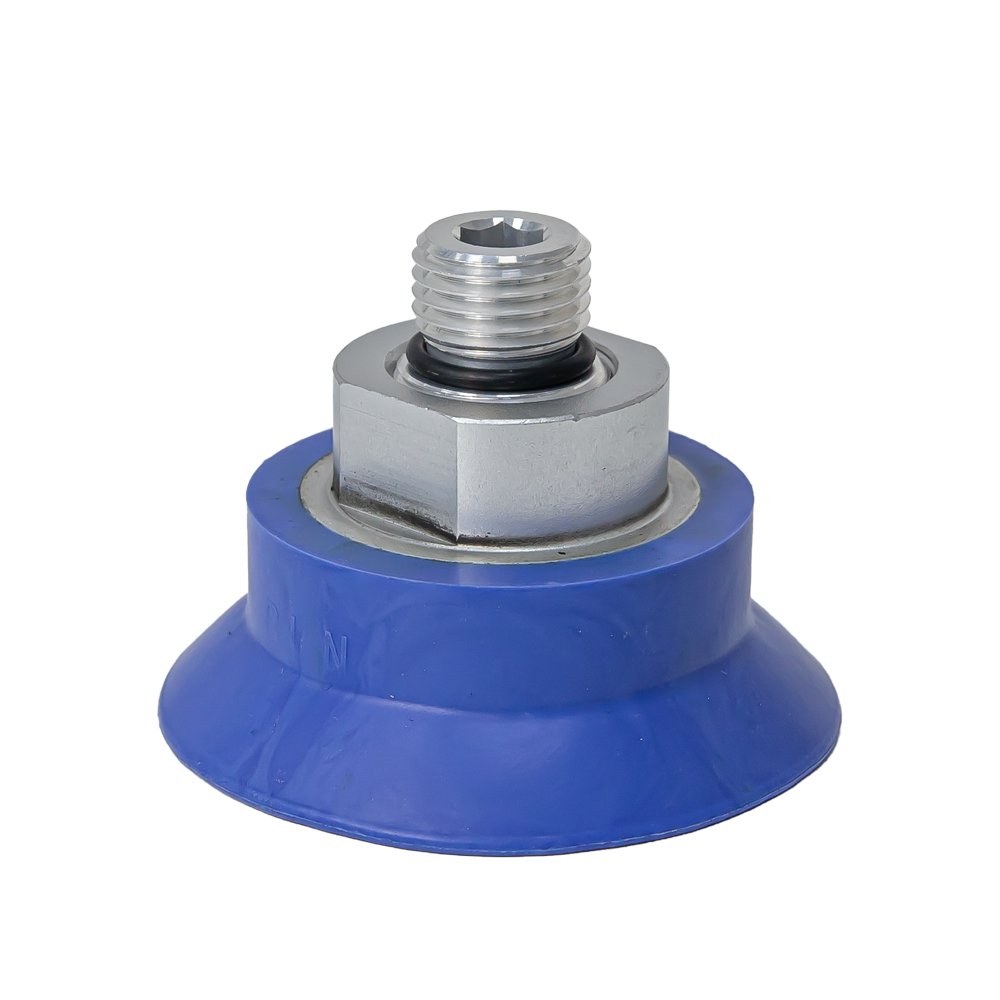 Pneumatic industrial manipulator with threaded thin-walled suction cup, strong anti slip flat vacuum 2 5 inches suction cup