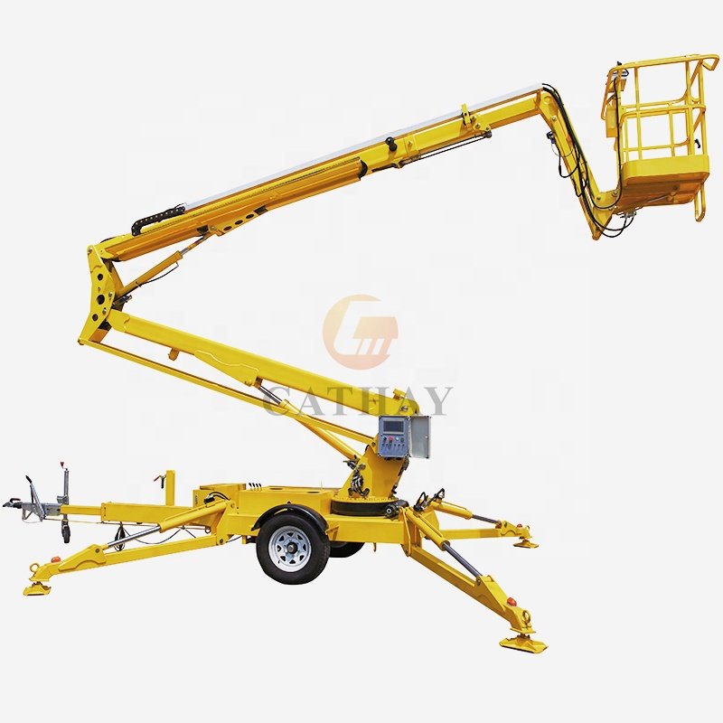 14m 200kg Towable Lifts Human Lift Rotary Lift Platform
