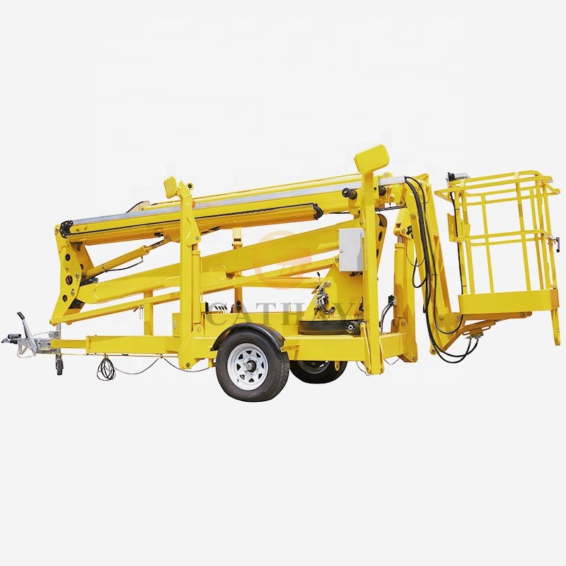 14m 200kg Towable Lifts Human Lift Rotary Lift Platform