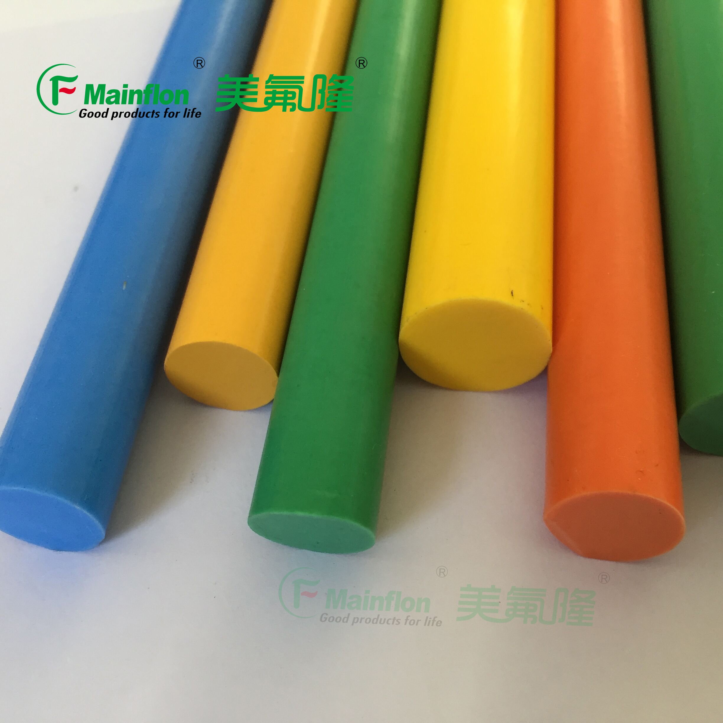 Red PTFE Rod, Red polytetrafluoroethylene plastic rod