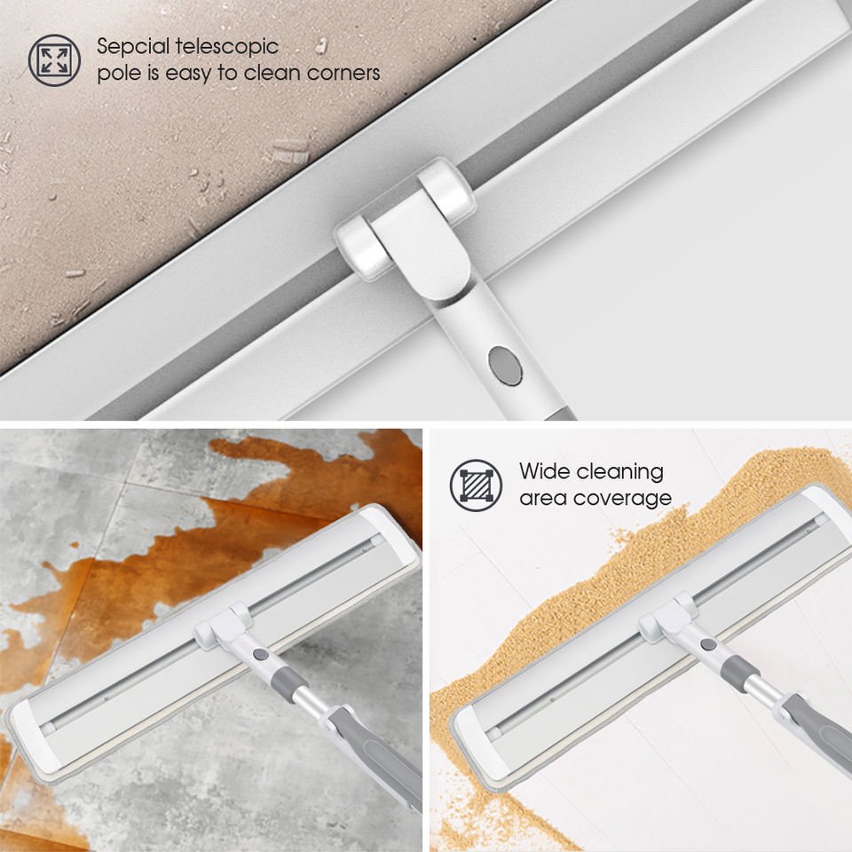 Masthome New Arrival Microfiber Plate Flat Mop Scratch Magic Mop Micro Fiber 360 Floor Cleaning Mop