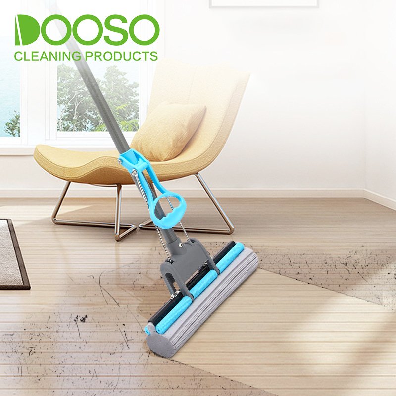 PVA Mop Roller Sponge Mop for Kitchen Household Items Floor Cleaning Magic Mop