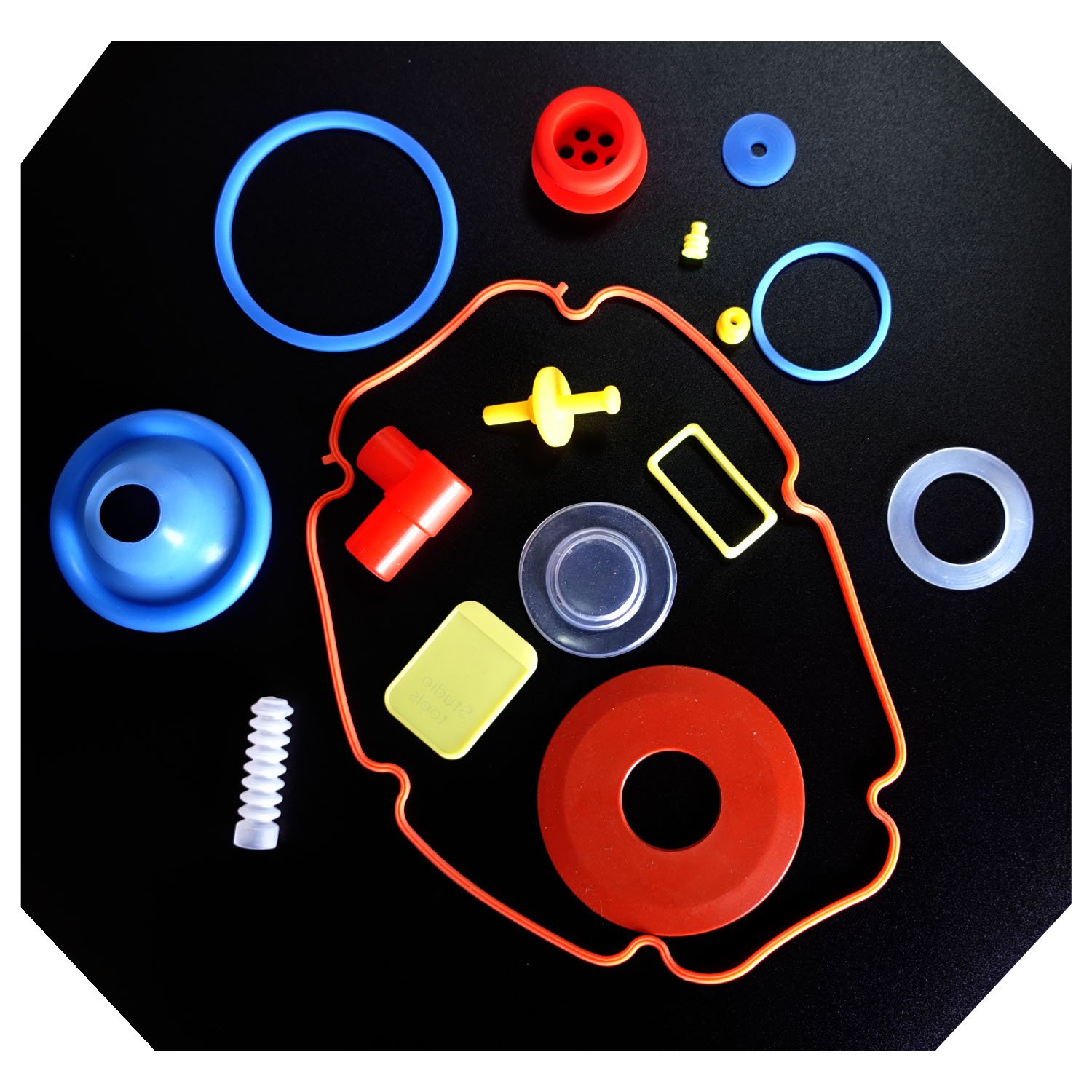 custom FKM EPDM NBR molded rubber parts grommet gasket manufacturer other silicone rubber products