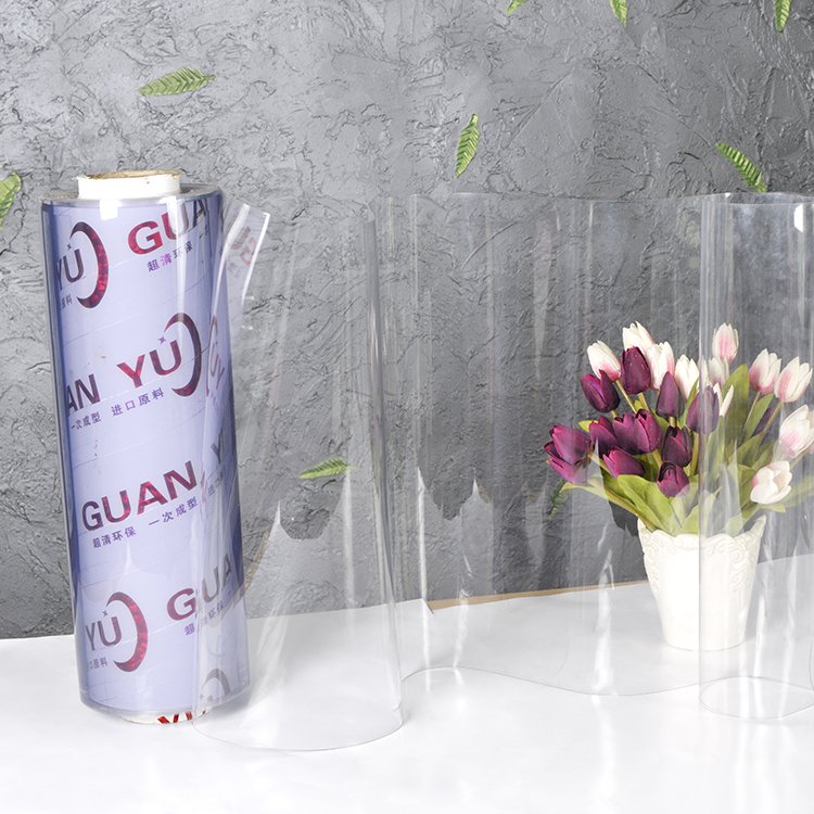 Transparent Heat Proof Dust Antistatic Flat flexible Pvc Plastic Clear curtains windows Sheet for shop table