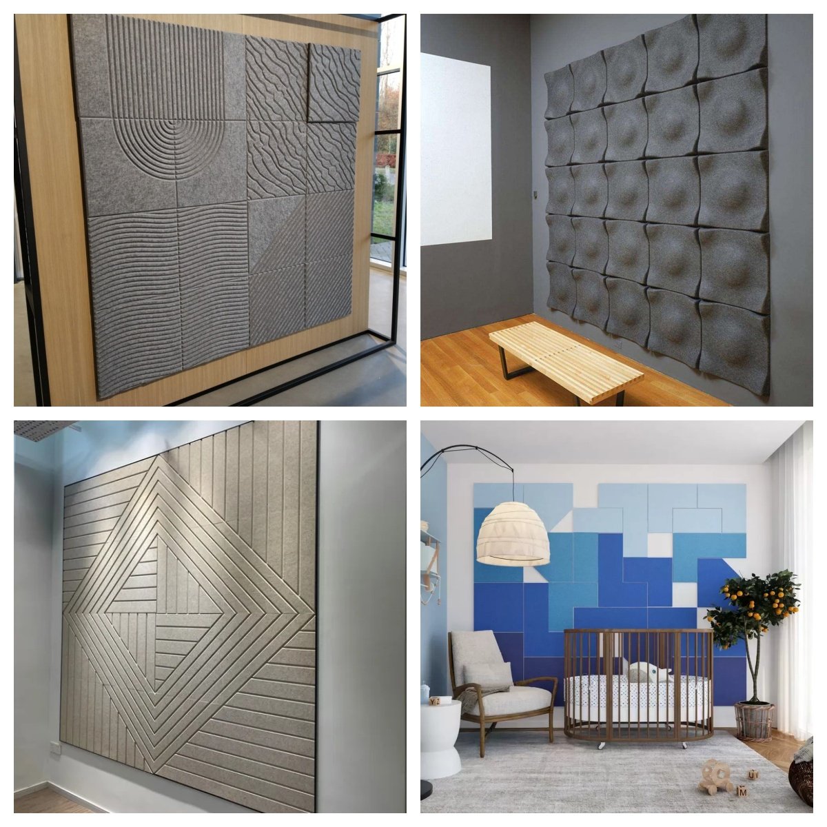 Modern Acoustical Wall Board Wholesale Wood Acoustic Panels with Veneer Finish Sound Absorbing Partition for Cinema and Studio