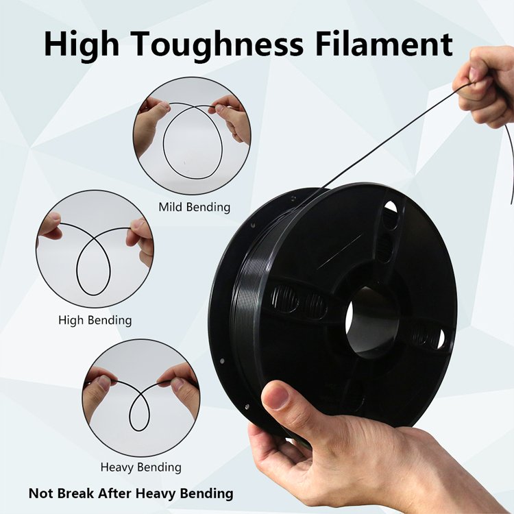 OEM Wholesale Good Toughness and High Hardness PLA 3D Filament 1.75mm 1KG PLA 3D Printer Filament 3d printing Plastic Rods