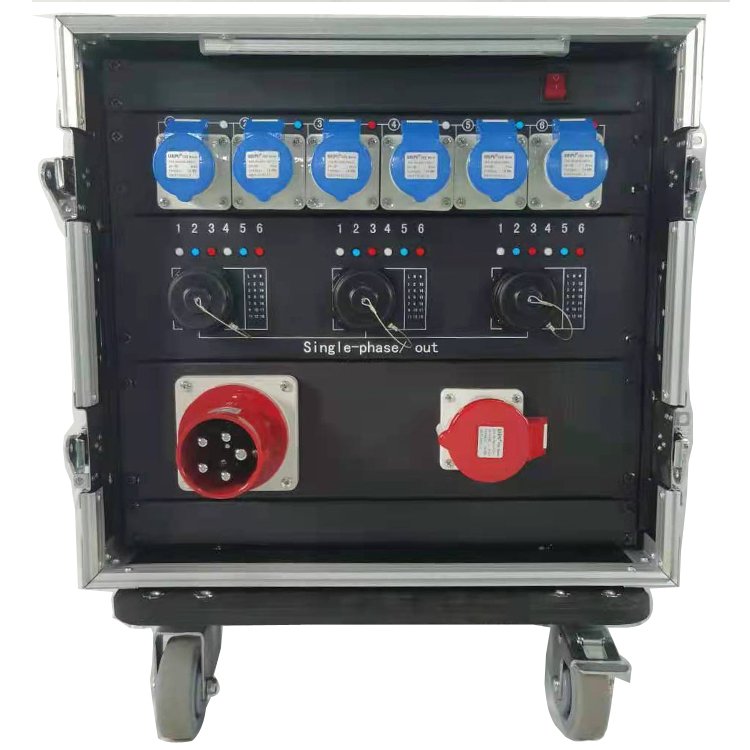 125 Amp Electrical Power Distribution Equipment Panel Box Live Events Stage Power Distro Box
